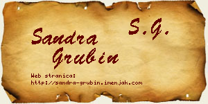 Sandra Grubin vizit kartica
